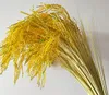 Konstgjord gult risgräs Plastväxt naturligt snygga risbrunch 68 cm lång för hembordsdekorativ växt4550385