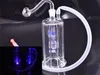 Dab Rig de Vidro LED Mini bongo queimador de óleo de Óleo Portátil Cachimbo de Água Inline Perc Reciclador De Vidro Bongos 10mm bonger bong com tubo queimador de óleo