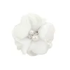 12pcs / lot 12 Cor 2,16 '' chiffon bonito sem clipes de flores com strass Pérola headbands acessórios para o cabelo