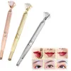 Augenbrauen-Handstift Microblading Tattoo-Maschine für Permanent Make-up 3D-Augenbrauen-Lippen-Stickerei Munsu Tebori mit Kristalldiamant 2020