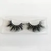 Hot Selling 25mm Lashes 5D Mink Eyelashes Handmade Mink Hair Strip Lashes Private Logo Custom Eyelash Packaging