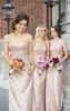 2020 Yeni Sevgiliye Straplez Pullu Gelinlik Elbise Gül Altın Bir Çizgi Kılıf Elbise Kadınlar Için Ucuz Uzun Kat Uzunlukta Elbise