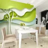 Dropship Custom Evenle maat 3d Po Wallpaper Modern Design Groen Samenvatting Bomen Muur Werkelijk Slaapkamer Slaapkamer TV Achtergrond Wall Paper 7780684