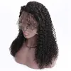 HCDIVA 360 pelucas de cabello humano frontal de encaje completo para mujeres negras Pre arrancado 150% densidad cuerpo onda profunda suelto rizado brasileño 284V