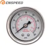 CNSPEED Bränsletrycksmätare 0-160 Liquid PSI Oil Pressmätare Vitt ansiktsbränslemätare 1 8 NPT för bil universal227b