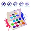 Ucanbe Neon Face Face Caws Tattoo Kit с 24 трафаретами и 6 кистями Хэллоуин вечеринка фестиваль макияж.