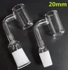 New 16mm 20mm OD Quartz Enail Banger With 10mm 14mm 18mm Female Male Quartz E Nail Banger Nails For Coil Heater Glass Bongs