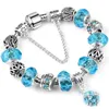 Wholesale-charm bead Water drop pendant Bracelet pendant silver plated bracelet Suitable for Pandora style bracelet jewelry