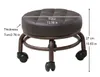 Pedicure Stool Beauty Salon Foot Bath Footstool Two Colors Optional Elitzia ET28499 Thick Foam Support Quality Wheels USA Stock