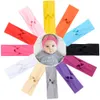 Bandeau élastique en velours solide pour bébé, bandeau large pour filles, Turban Boutique, couvre-chef, accessoires pour cheveux