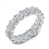 Vecalon 18 Stijlen Eternity Promise Ring Diamanten Cz 925 Sterling Zilver Statement Wedding Band Ringen voor vrouwen mannen Sieraden Gift1861011