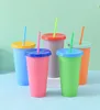 Bottles Changing Plastic Cup Temperature Plastic Color Water Cold Colorful Color Straws Cup Mug Water With Changing Change LJJK21 1649159