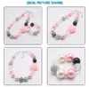 Fashion Girls Beautiful Flower Pärlor Halsband DIY Bracelets Chunky Bubblegum Smycken Barnhalsband för födelsedagspresent