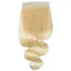 Cheveux humains péruviens 613 blond vague de corps 6X6 fermeture à lacets avec des cheveux de bébé blond 6 par 6 produits Yirubeauty7058527