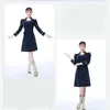 Mongolian Dance Clothing Woman Adult long sleeve dress Mongolia Show Classical oriental costume Ethnic festival stage Performance wear