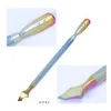 1pcs Chameleon Double End Nail Art Pusher UV Gel Polish Dead Skin Remover Manicure Cutter Spoon Cuticle Pusher Nail Tool New6607479