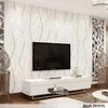 Papel de parede de veludo triturado com relevo 3D cinza Quarto de luxo decoração de parede para sala de estar Papel de parede flocado marrom255G