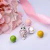 Gros- 14mm Grossesse bola Pendentif Harmony Ball Collier Hibou Cage Médaillon Bijoux fit Musical Son Chime Ball Lava Stone K332N14