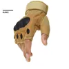 Tactique Armée Airsoft Tir Vélo Gants Vélo Combat Fingerless Paintball Dur Carbone Knuckle Sport extérieur Demi Doigt Glove273T