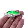 Hengjia 100 pcs 40mm manivela isca cigarra ganchos de pesca iscas 4cm 6,4g 8 # ganchos de pesca tackle minnow isca isca dura