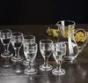 Супер маленький винный кубок ультра-прозрачное стекло бокаловидной чашки Маочите небольшой стакан духов 7pcs