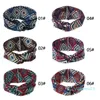 Toptan-Moda Kadın Kızlar Bohemian Saç Bantları Baskı Bantlar Vintage Çapraz Türban Bandaj Bandanas 2020 Hairbands Saç Aksesuarları