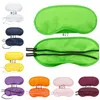 Sovande ögonmask Solid Färger Ögonöverdrag Sunblock Eyeshade Travel Eye Patch Relax Aid Blindfolds Game Tillbehör 23 färger DHW2958