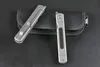 20pcs/lot DHL Shipping High End New Ball Bearing Folding Knife D2 Tanto Blade TC4 Titanium Alloy + Carbon Fiber Handle EDC Pocket Knives