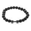 Black Matte Stone Burslet Braslet Fitnes