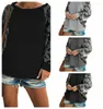 T-Shirt Explosionsmodelle Herbst Frauen Sleeve Camouflage Waffelhemd Leopard T-Shirt, Unterstützung gemischter Charge