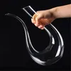 Miljövänlig 1200 ml U-format glashorn vin decanter party vin hällare röd öl carafe luftare barware bar verktyg gåva217d