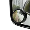 1 Paar Auto-Fahrzeug-Spiegel für toten Winkel, Rückspiegel, HD-konvexes Glas, 360 Grad verstellbare Spiegeldrehung, große Spiegelfläche – Schwarz
