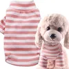 Elastic Bottoming Shirt Pet Dog Striped Clothes Cotton Warm Winter T-shirt Cat Puppy Costume Apparel for Small Medium Dog XS-2XL