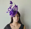 Nuovo arrivo. sinamay cappello fascinator della piuma per la Melbourne Cup, Wedding.Kentucky derby, blu Races.royal, nero, rosa caldo, rosa corallo.