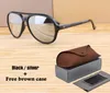 Wholesale-Brand designer Oval Sunglasses Women Men Anti uv400 Coating Glasses Male Mirrored Eyewear Sport Goggles with cases and box