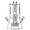 Cachimbos de água para promoção de vendas Mini bongs de fundo de copo bong de vidro 10" Rasta inebriante cachimbos de água 18,8 mm tubo de marca comum BONGLAS