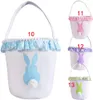 Easter Basket Bunny Ears Barrel Rabbit Candy Gift Birthday Bag Canvas Party Barrel Four Color Printed Easter Barrel