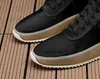 مصمم-ص أسود اللثة numbuck الضباب صنع في إيطاليا الأحذية العسكرية عالية قطع الأحذية الشتوية حجم 41-46