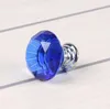 専門のカラフルな30mmダイヤモンドの形のデザインクリスタルガラスドアノブカップボード引き出しキャビネットワードローブプルハンドルノブ