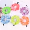 Scrunchie Stretch Fascia Scrunchies Donna Fasce elastiche per capelli Cravatte Ragazze Neon Velluto Coda di cavallo Titolari Accessori per capelli 50 pezzi 1014