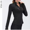 Femmes Courir Veste À Manches Longues Gym Formation Fitness Chemises Sport Manteaux Yoga Shirt Top Sweat Dames T200401