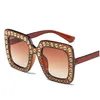 Luxe-OFIR luxe diamant carré lunettes de soleil femmes marque taille cristal lunettes de soleil dames 2019 nouveau dégradé Oculos miroir nuances NE53