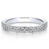 Choucong moda jóias 925 prata esterlina princesa corte branco topázio cz diamante promessa feminino anel de banda de noivado de casamento para lo2209992