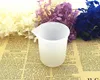 Taza medidora transparente de 100ml con pegamento a escala, herramientas de medición de silicona para hornear, cocina, Bar, comedor, accesorios, envío gratis