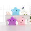 LED Flash Light Hold Pillow Fem Star Dock Plush Djur Fyllda Leksaker 40cm Belysning Present Barn Julklapp Fylld Plush Toy