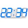 Creative Télécommande Grande LED Numérique Horloge Murale Design Moderne Décor À La Maison 3d Décoration Grande Montre Décorative Blanc / Noir