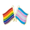 Bandeira do arco-íris lapela o emblema da bandeira lapela Pins emblemas broche XY0323