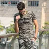 Designer Summer Tshirt Men 'S Short Sleeve T Shirts Cotton Flag Printing Military Camouflage Shirts Anti -Mosquito Tees Tops Trend