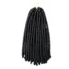 14 inch 70g / pak haakvlechten synthetisch vlechten haarverlenging Afro kapsels zachte dreadlock bruin zwart dik vol