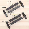 50pcs Plastic Black Hanger For Lingerie Underwear Anti-skidding Clothing Pants Skirt Clip Hangers Rack